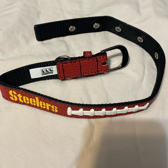 Pets First Other - Steelers NFL Football 24” Long Dog Collar